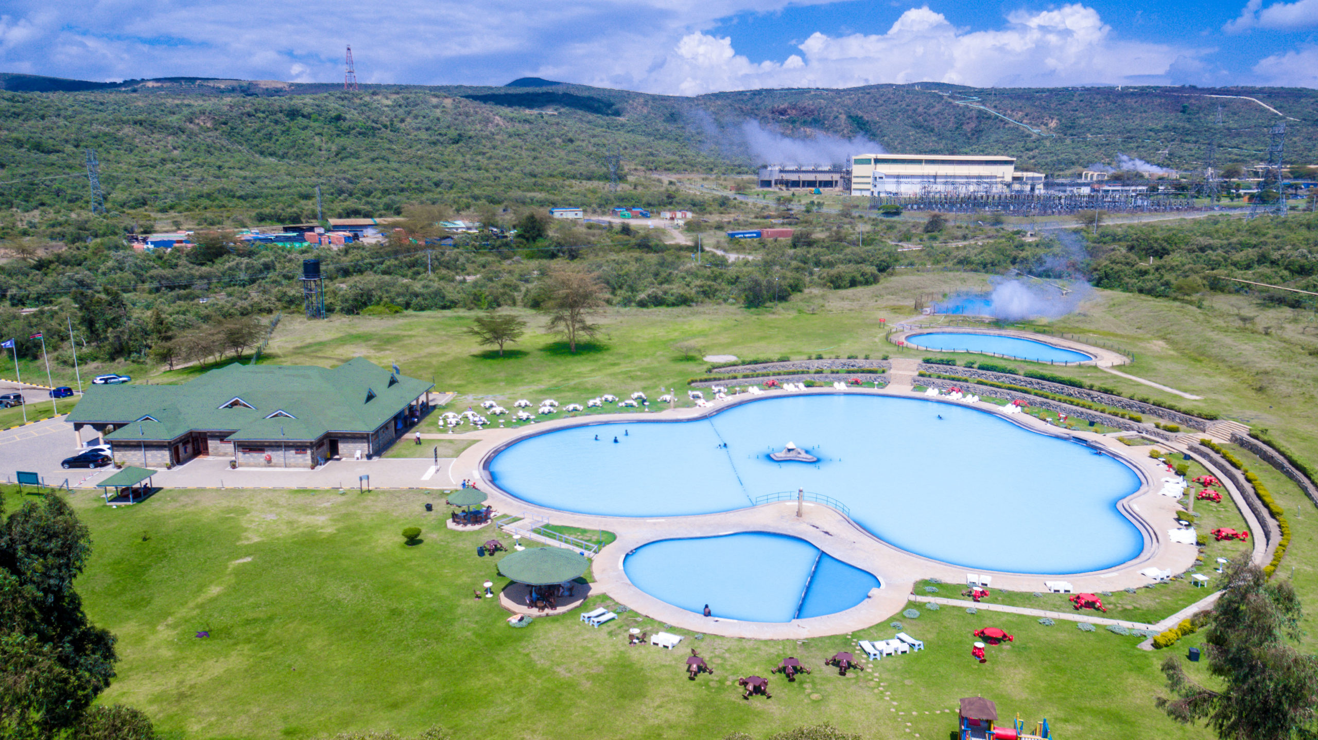 An aerial view of the KenGen Geothermal Spa in Olkaria scaled 2